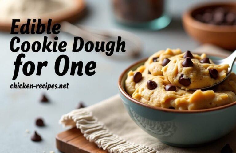 edible cookie dough for one